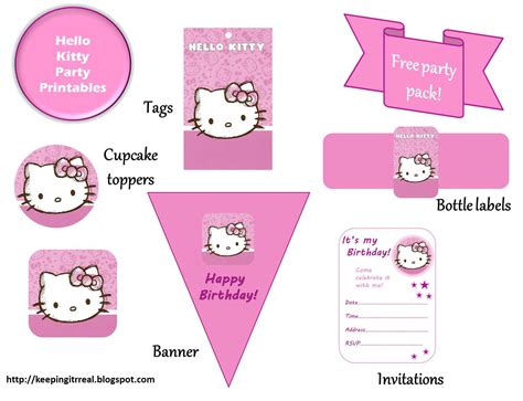 Free Hello Kitty Birthday Printables Printable Templates