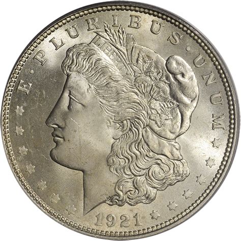 1921 Us Morgan Silver Dollar 1 Pcgs Ms65 Ebay