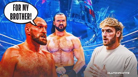 wwe looking to tap tyson fury to feud with logan paul drew mcintyre