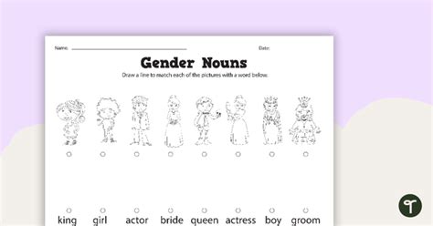 Gender Stereotype Teach Starter