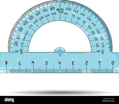 Illustration Of Protractor Hi Res Stock Photography And Images Alamy