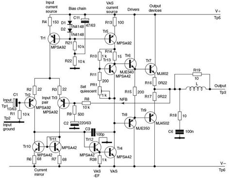 An Electronic Circuit Diagram Showing The Components