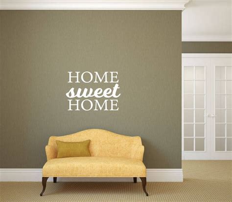 Home Sweet Home Vinyl Decal Wall Art Decor Sticker Home Etsy