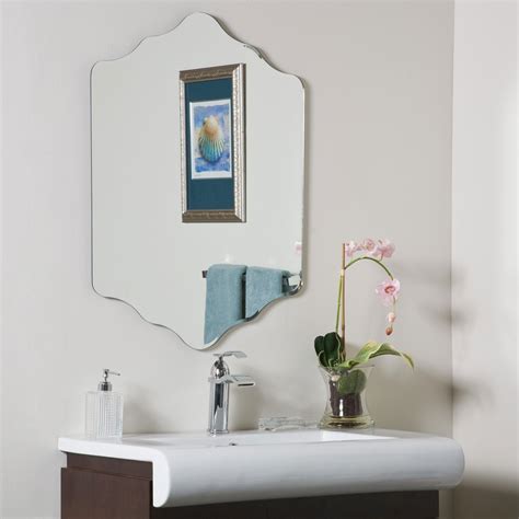 Mariesann weblog unique bathroom frameless mirror. Vandam Frameless Mirror by Decor Wonderland in Frameless ...