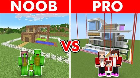 Minecraft Noob Vs Pro Safest Security House Build Challenge To Protect