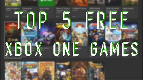Top 5 Free Xbox One Games You Can Download Now Youtube