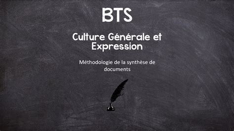 Culture Générale et Expression BTS Méthodologie de la synthèse de documents YouTube