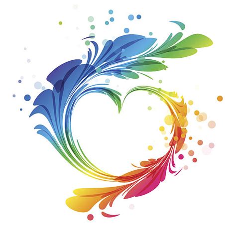 Best Rainbow Heart Illustrations Royalty Free Vector Graphics And Clip