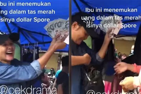 Viral Video Wanita Beli Tas Bekas Di Pasar Jodoh Batam Berisi Dolar Singapura Warganet Sebut