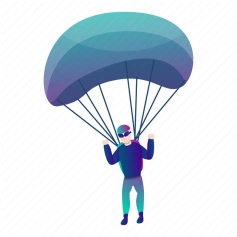 Modern Parachute Person Skydiver Sport Icon Download On Iconfinder