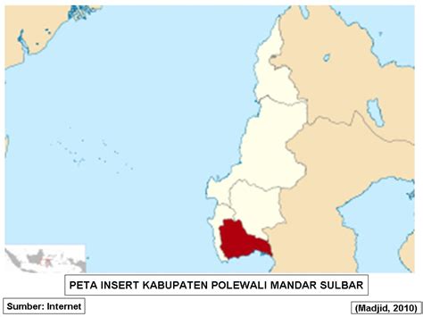 Peta Digital Peta Insert Kabupaten Polewali Mandar Provinsi Sulawesi Barat