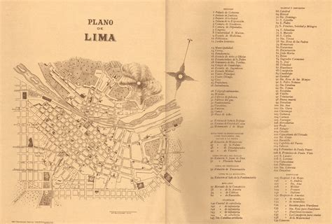 Planos De Lima Antigua Plano De Lima Año 1896