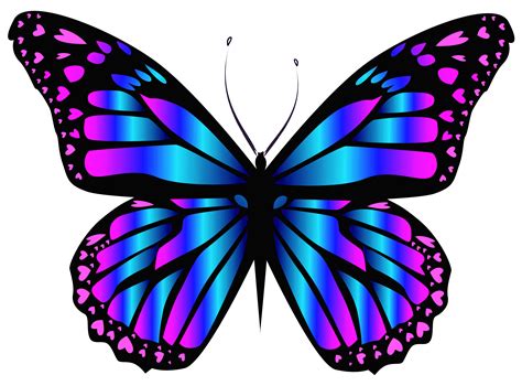 Blue And Purple Butterfly Wallpaper