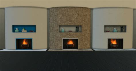 In Wall Fireplace Sims 4