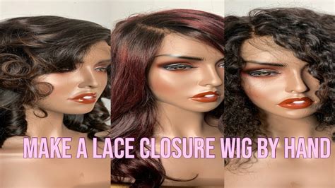 How To Make A Lace Closure Wig By Hand Wig Making 101 Youtube