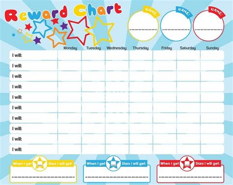 Star Reward Chart Behavior Full Pages K5 Worksheets Reward Chart