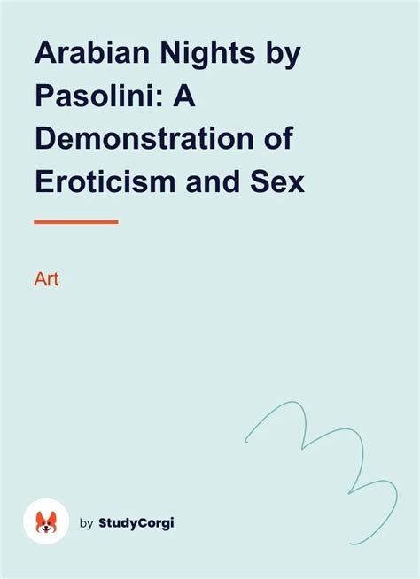 arabian nights by pasolini a demonstration of eroticism and sex free essay example