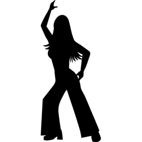 Dancer Disco Girl Silhouette Free Image Download