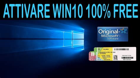 Attivare Windows 10 Free 100 Legalmente Youtube