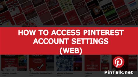 How To Access Your Pinterest Account Settings