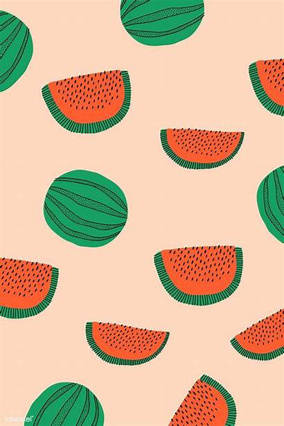 Aesthetic Orange Pastel Watermelon Rawpixel Pattern Fruit