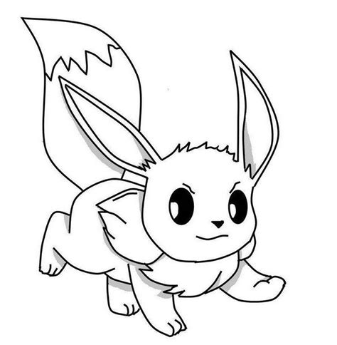 Eevee Coloring Pages Printable Free Pokemon Coloring Pages