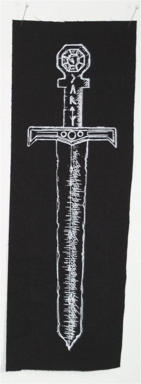 Black Sword Patch By Sovrin On Etsy Etsy Patches Unique Jewelry