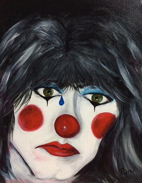 Sad Clown Painting By Piera Marotto Pixels