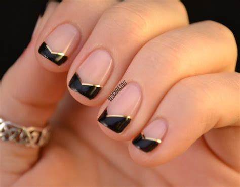 48 Tremendous Black French Tip Nails Art Designs Styles And Ideas Picsmine