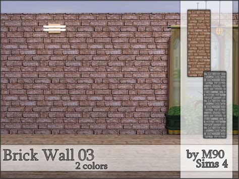 M90 Brick Wall 03 The Sims 4 Catalog