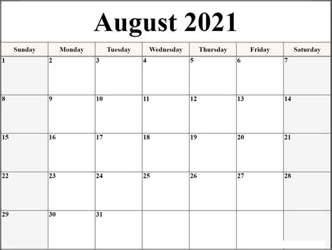 Monthly and weeekly calendars available. 2021 Monthly Calendar Template Word