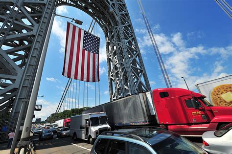 The George Washington Bridge Between New York And New Jersey