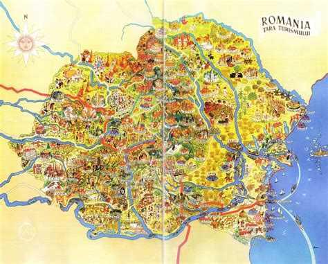 Harta Turistica A Romaniei Online Harta Geografie Geschichte Rumänien