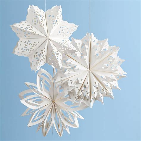 Giant Paper Snowflakes Paper Source Paper Christmas Decorations