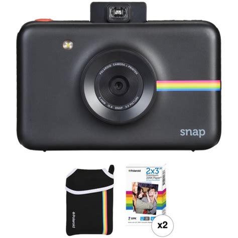 Polaroid Snap Instant Digital Camera Black Polsp01b Bh