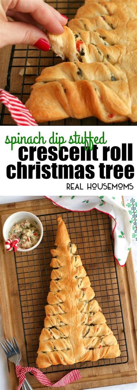 Using a knife or pizza cutter, cut the dough into the rough shape of a pine tree. Pizza Dough Spinach Dip Christmas Tree Recipe / Spinach Dip Christmas Bread Tree - Sweet Pea's ...