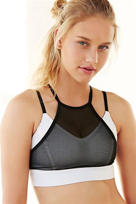 without walls mesh halter sports bra cute gym outfits sports bra cute sports bra