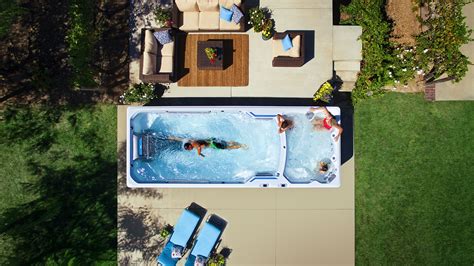 Endless Pools E2000 This Dual Temp Swim Spa Allows Swimming On One End And Hot Tub Relaxing On