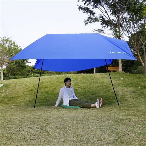 Beach tents and canopies buying guide. Beach Tent with Sand Anchor, Portable Canopy Sun Shelter ...