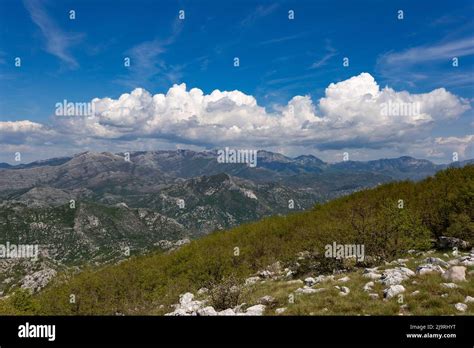 Mountain Landscape Balkan Mountains On The Adriatic Coast Stock Photo