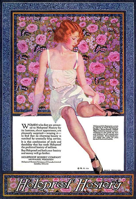 Vintage Hosiery Ads Circa 1924 Retro Stocking Ad Art Classic Magazine Ads Wall Art Living