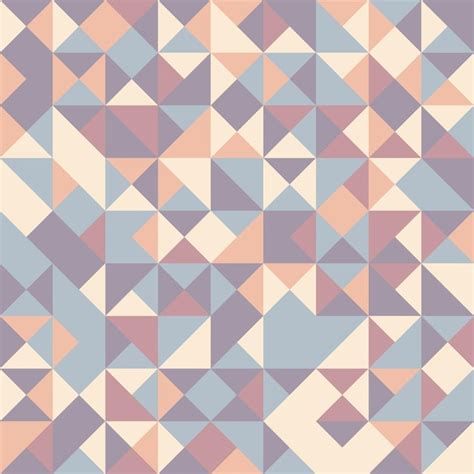 Premium Vector Abstract Pastel Geometric Seamless Pattern Triangle