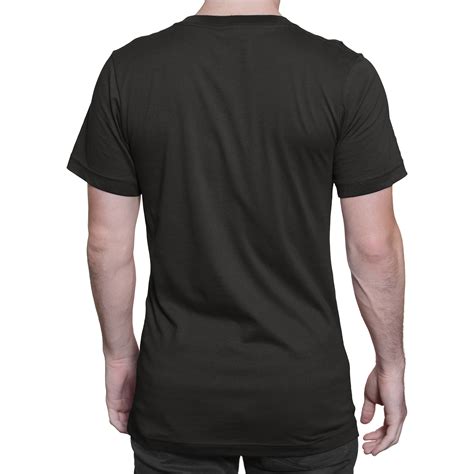 Plain Black T Shirt Unisex Back View Colorcapital Plain Red T