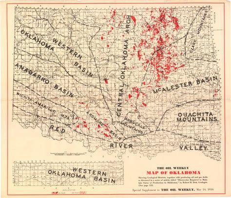 Old World Auctions Auction 143 Lot 283 The Oil Weekly Map Of