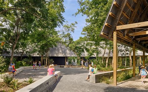 A ramp is available for the 930 commonwealth entrance. Marine Education Center | Lake Flato