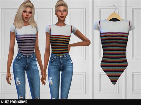 Shakeproductions 350 Bodysuit Created For The Emily Cc Finds