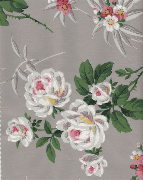 12 Vintage Wallpapers Cabbage Roses And More Wallpapers Vintage