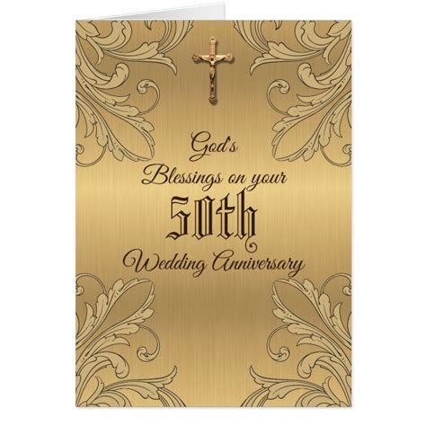 Golden 50th Wedding Anniversary Marriage Prayer Zazzleca