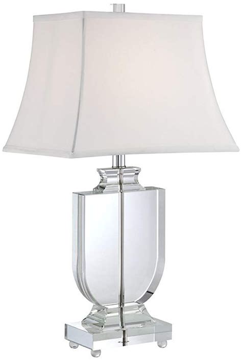 Tilde Clear Crystal Urn Table Lamp Picture Hanging Height Rectangular