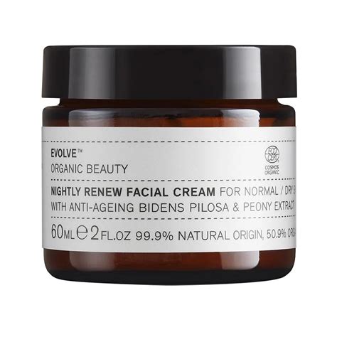 Evolve Organic Beauty Nightly Renew Facial Cream Ml Classycare